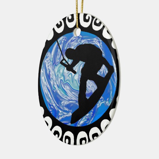 Voorkant en achterkant keramisch ornament (Links)