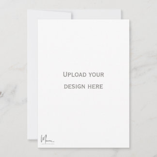 Voorkant en achterkant Uitnodigingskaart Kaart