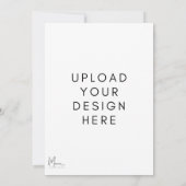 Voorkant en Achterkant Uitnodigingskaart Kaart (Achterkant)