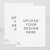 Voorkant en Achterkant Uitnodigingskaart Kaart (Voorkant / Achterkant)