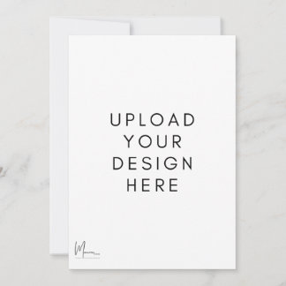 Voorkant en Achterkant Uitnodigingskaart Kaart