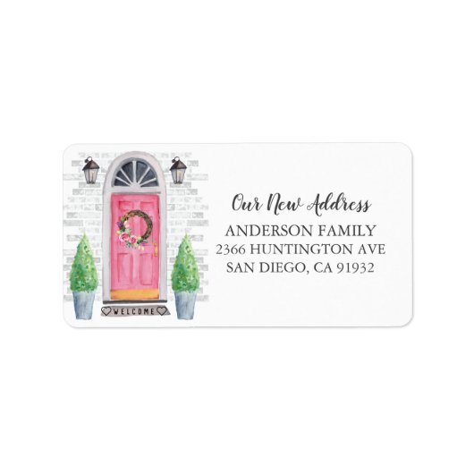 Voorkant Nieuw adres Terug Adres Terug Label (Voorkant)