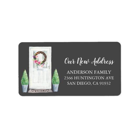 Voorkant Nieuw adres Terug Adres Terug Label (Voorkant)