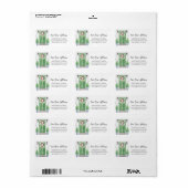 Voorkant Nieuw adres Terug Adres Terug Label (Full Sheet)