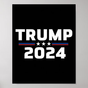 Voorkant op de rug Trump Poster