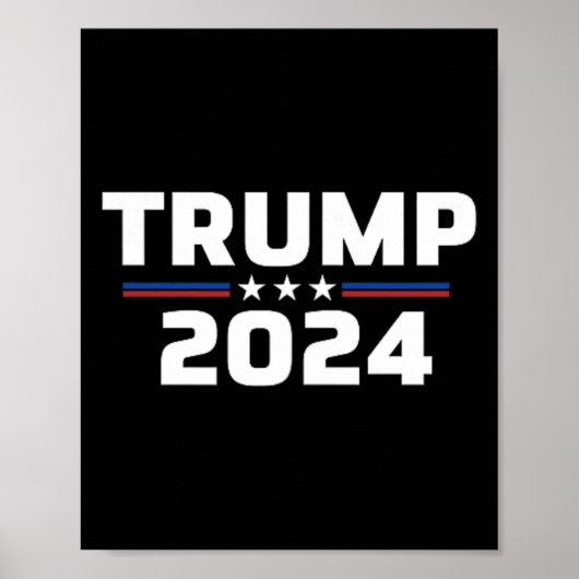 Voorkant op de rug Trump Poster (Voorkant)