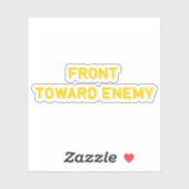 VOORKANT RICHTING VIJAND STICKER (Vel)