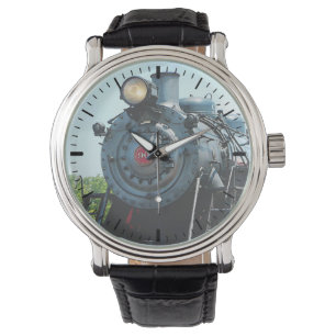 Voorkant stoomlocomotief horloge
