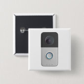 Voorkant uitzicht van smart video deurbel vierkante button 5,1 cm (Voorkant /achterkant)