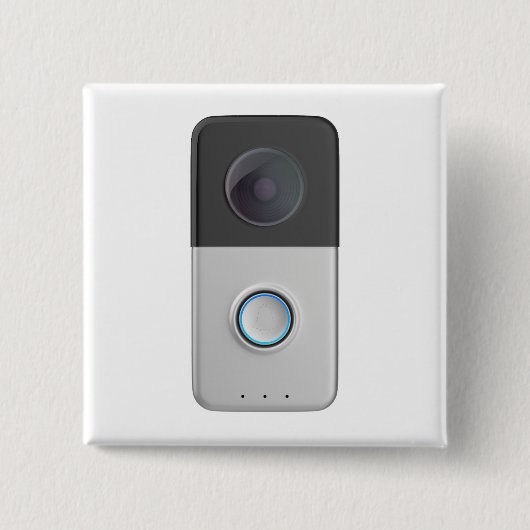 Voorkant uitzicht van smart video deurbel vierkante button 5,1 cm (Voorkant)