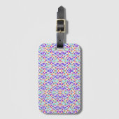 Voorkant van bagagelabel met kleurrijk abstract  (Voorkant (verticaal))