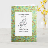 Voorkant van de PET-sympathiekaart1 Kaart (Gele Bloem)