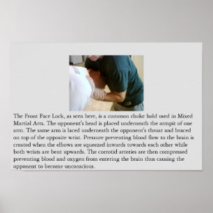 Voorkant vergrendeling of vooraan Choke Poster