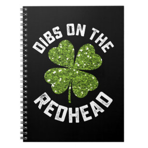 Voorkeur voor de roodharige St. Patrick's Day klav Notitieboek