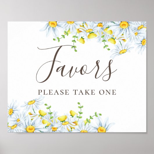 Voorkeuren. Waterverf maaltijd. Landbloemige bruil Poster (Voorkant)