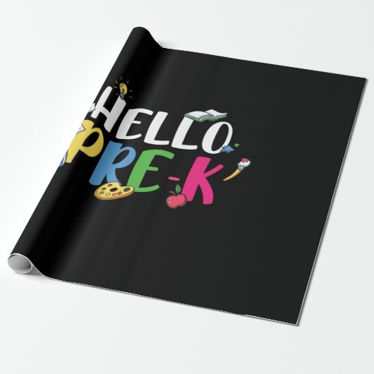 Voorkleuter Hallo kleuter Cadeaupapier (Uitgerold)