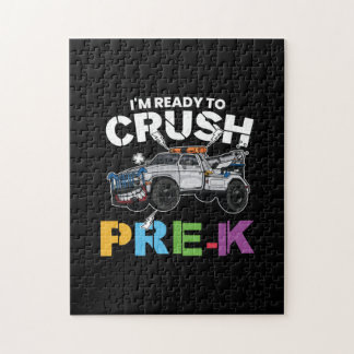 Voorkleuter klaar voor de kleuterschool legpuzzel