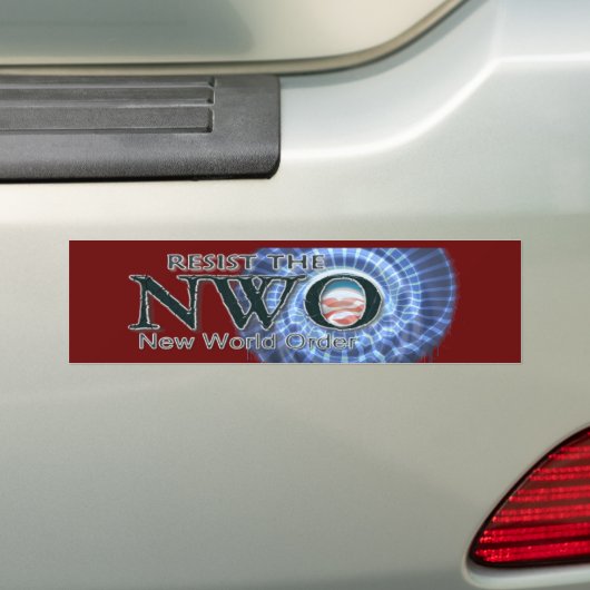 Voorkom de NWO Bumpersticker (Op auto)