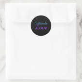 Voorkom Liefde Cultiveren Ronde Sticker (Tas)