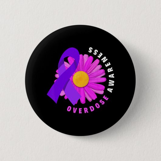 Voorkom Overdosis Opioïde Geneesmiddel Overdosis B Ronde Button 5,7 Cm (Voorkant)