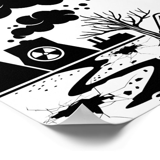 voorkomen dat het milieu wordt beschadigd poster (Hoek)