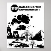 voorkomen dat het milieu wordt beschadigd poster (Voorkant)