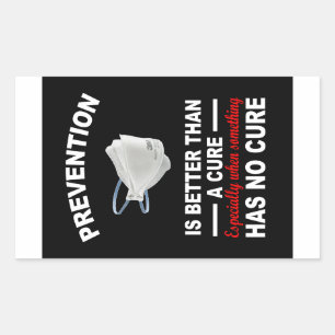 Voorkomen is beter dan genezen papier sticker