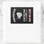 Voorkomen is beter dan genezen papier sticker (Tas)