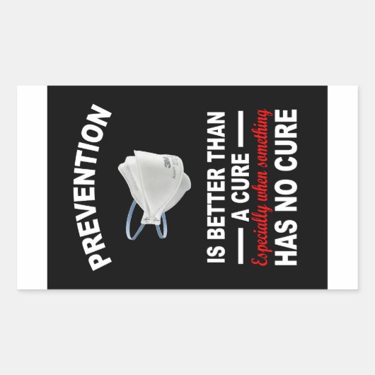 Voorkomen is beter dan genezen papier sticker (Voorkant)