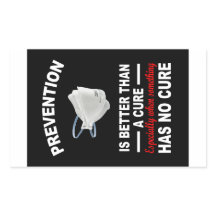 Voorkomen is beter dan genezen papier sticker