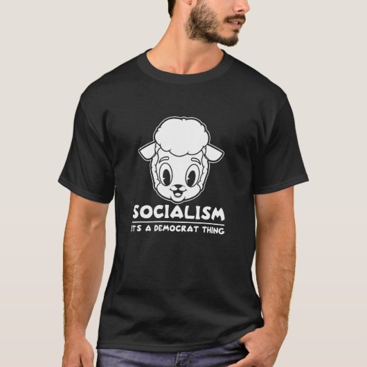 Voorkomen Socialisme Democratisch Schaap Politieke T-shirt (Voorkant)
