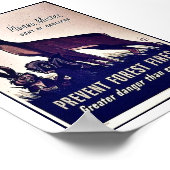 Voorkomen van bosbranden poster (Hoek)