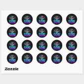 Voorkomen van suïcide Bewustzijn Ronde Sticker (Vel)