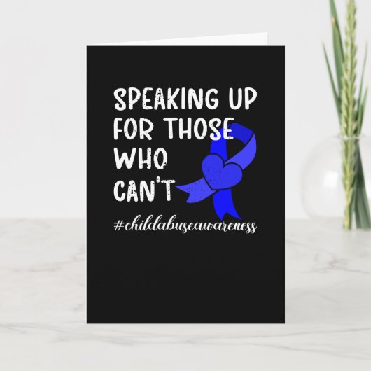 Voorkoming kindermisbruik Maand Kindermishandeling Kaart (Voorkant)