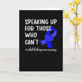 Voorkoming kindermisbruik Maand Kindermishandeling Kaart (Gele Bloem)