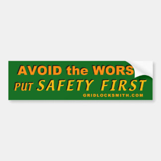 VoorkomWorst-SafetyFirst Bumpersticker