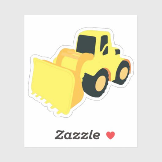 Voorlader Bouwtruck Sticker (Vel)