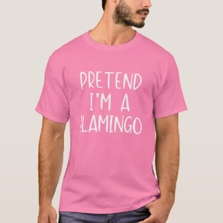 Voorleer Flamingo Costume Halloween Lazy Easy Last T-shirt