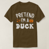 Voorleer Im A Duck Halloween Costume Mannen Vrouwe T-shirt (Design voorkant)