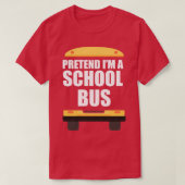 Voorleer Im a School Bus Funny Bus Driver Hallowee T-shirt (Design voorkant)