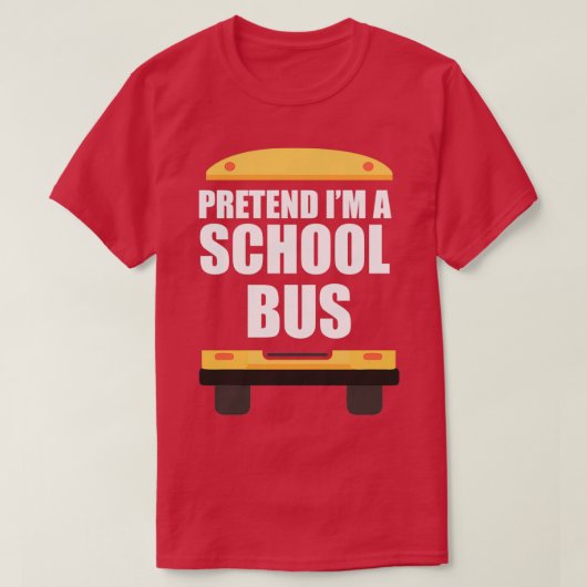Voorleer Im a School Bus Funny Bus Driver Hallowee T-shirt (Design voorkant)