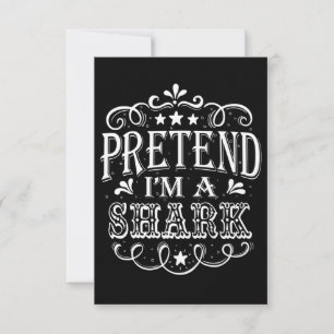 Voorleer Im A Shark - Crazy Shark Lover Gifts RSVP Kaartje