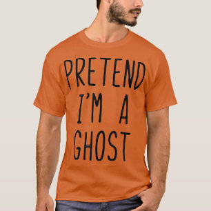 Voorleer Im een Ghost Costume Halloween Lazy Easy T-shirt