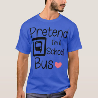 Voorleer Ix27m een schoolbus Funny Lazy Halloween  T-shirt