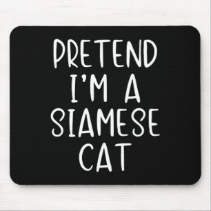 Voorleer Siamese Cat Costume Halloween Lazy Easy Muismat