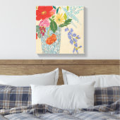 Voorlente bloesems II Canvas Afdruk (Insitu (Slaapkamer))