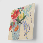 Voorlente bloesems II Vierkante Klok (Hoek)