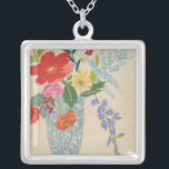 Voorlente bloesems II Zilver Vergulden Ketting<br><div class="desc">Floral</div>