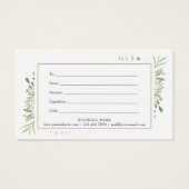 Voorlentevetcertificaten Visitekaartje (Achterkant)