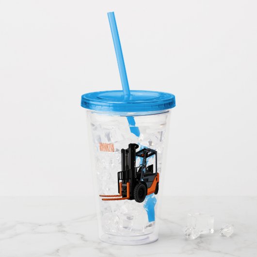 Voorlichting cartoon acryl drinkbeker (Voorkant ijs)